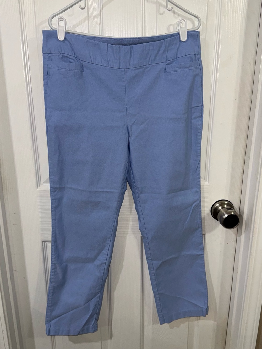 Kim Rogers Women’s Size 12P Short Blue Tummy Control Pants 12 Petite